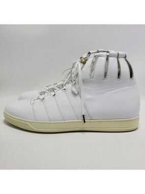 Woollier The Royal 021/350 White Lace Up High Top Sneakers Size 43
